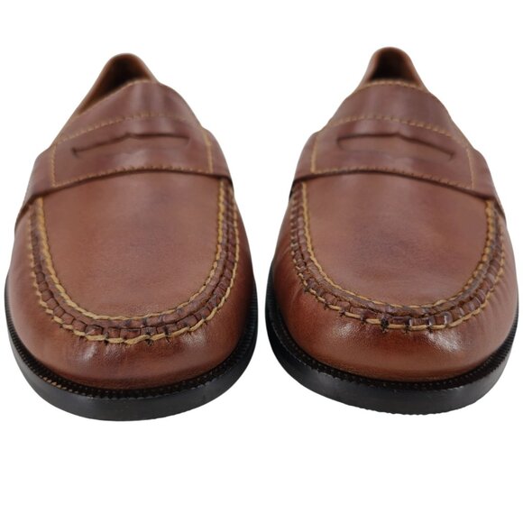 Cole Haan Douglas Mens 10.5 Saddle Tan Leather Dress Shoes Classic Penny Loafers - Picture 12 of 15
